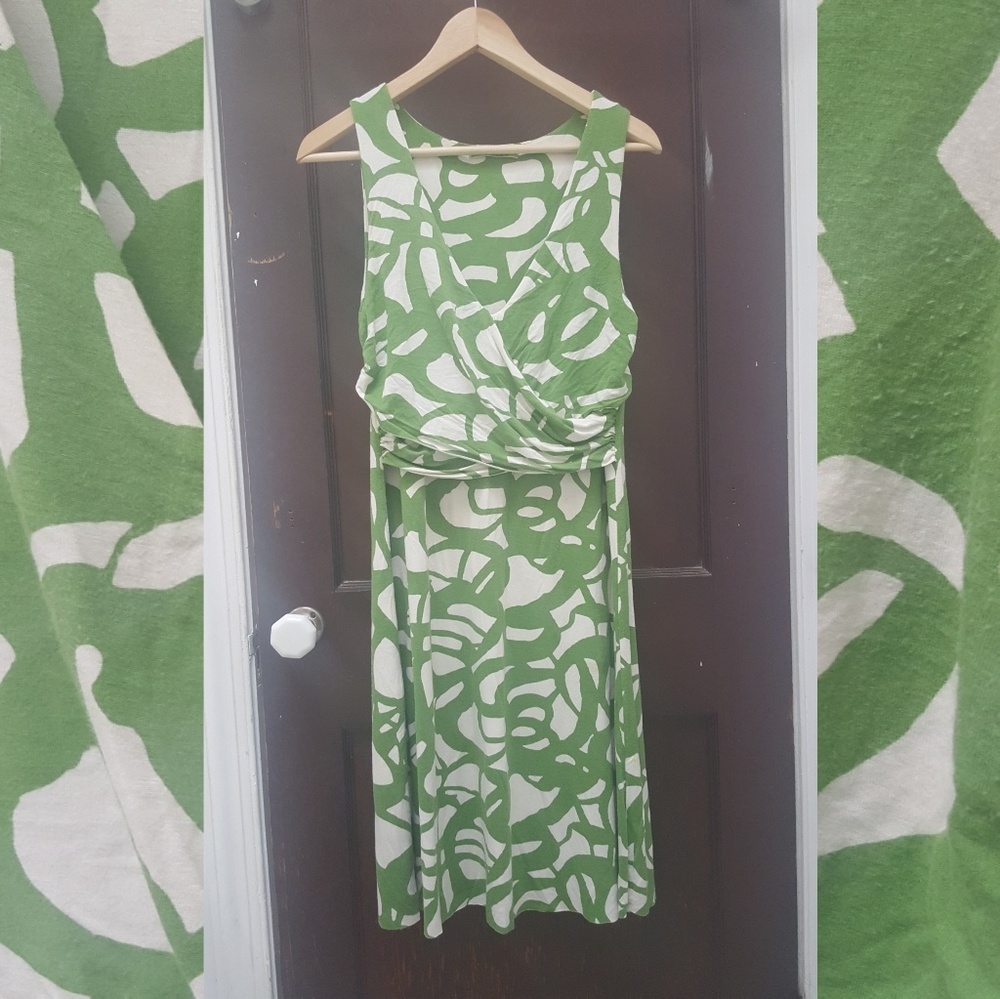 Velvet Brand Ruched Faux Wrap Jersey Dress